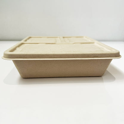 1100ml 3-Compartment Bento Lid | Per carton of 240